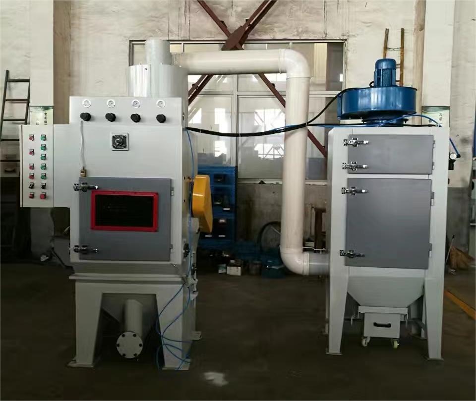 聊城中小型零件履带式自动喷砂机高效清洁省时省力